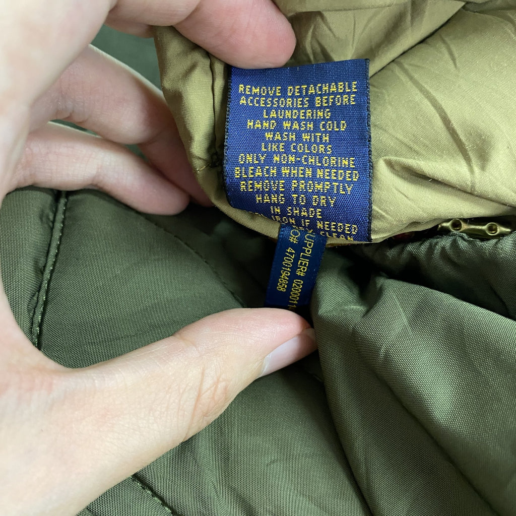 Polo Ralph Lauren　ポロ ラルフローレン　ダウンジャケット　カーキ　Lサイズ