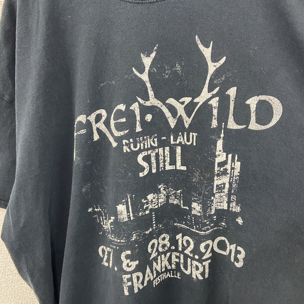 Frei.Wild　フライ・ワイルド　半袖プリントTシャツ　バンドT　ツアーT　黒　ブラック　XXLサイズ