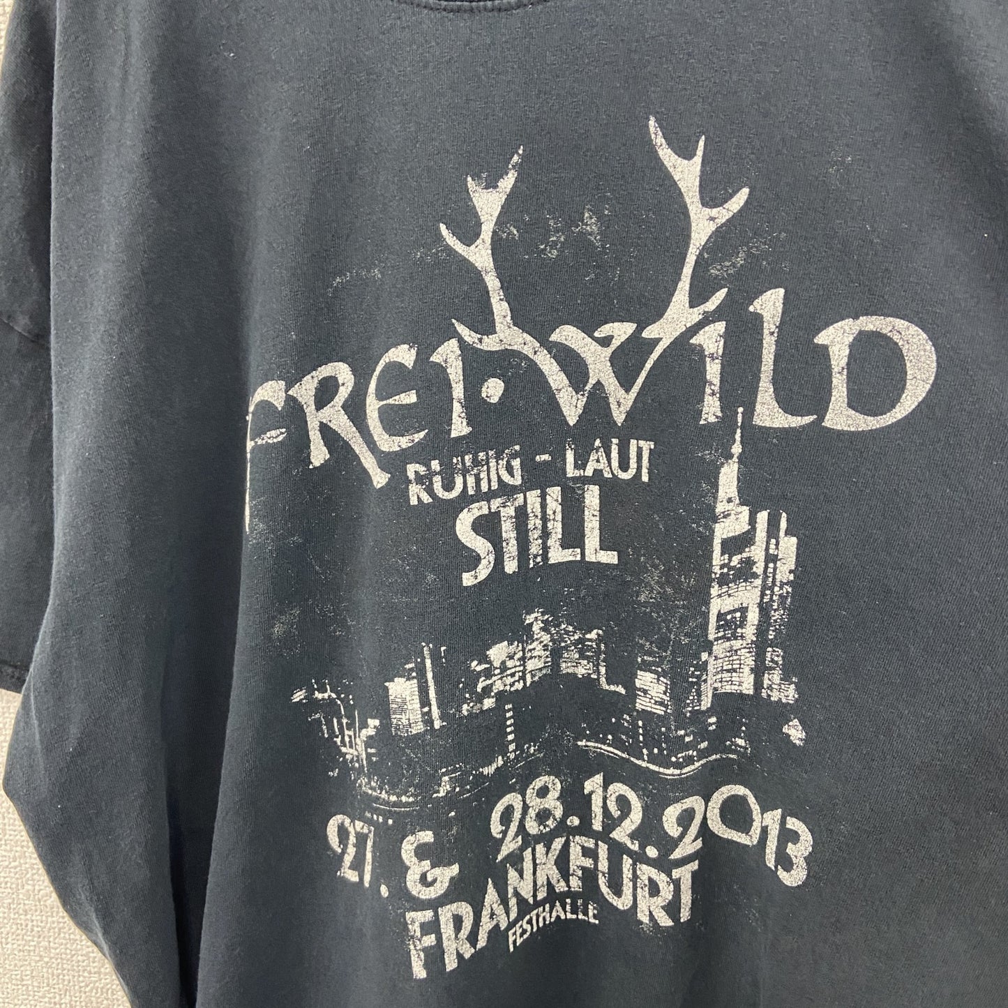 Frei.Wild　フライ・ワイルド　半袖プリントTシャツ　バンドT　ツアーT　黒　ブラック　XXLサイズ