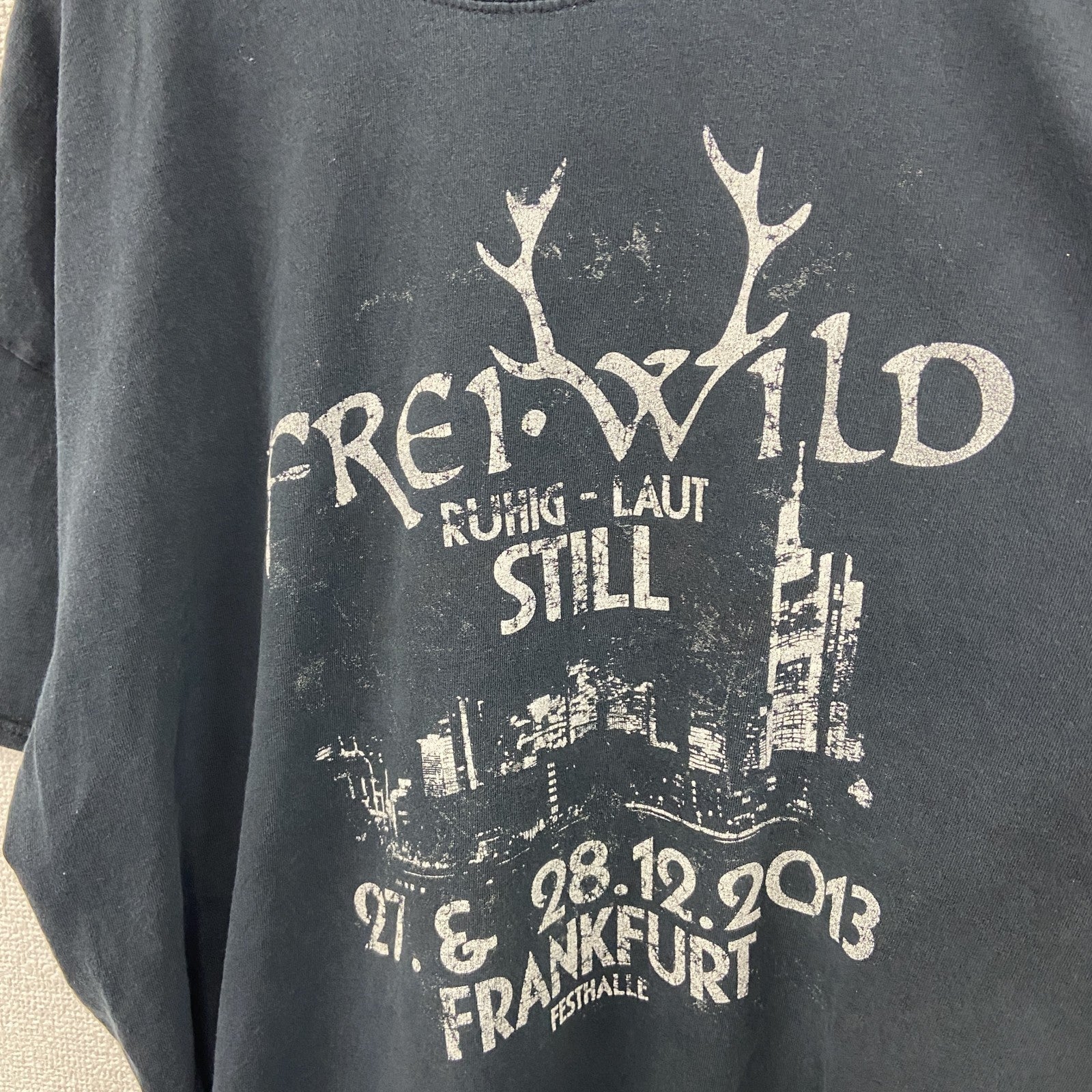 Frei.Wild　フライ・ワイルド　半袖プリントTシャツ　バンドT　ツアーT　黒　ブラック　XXLサイズ