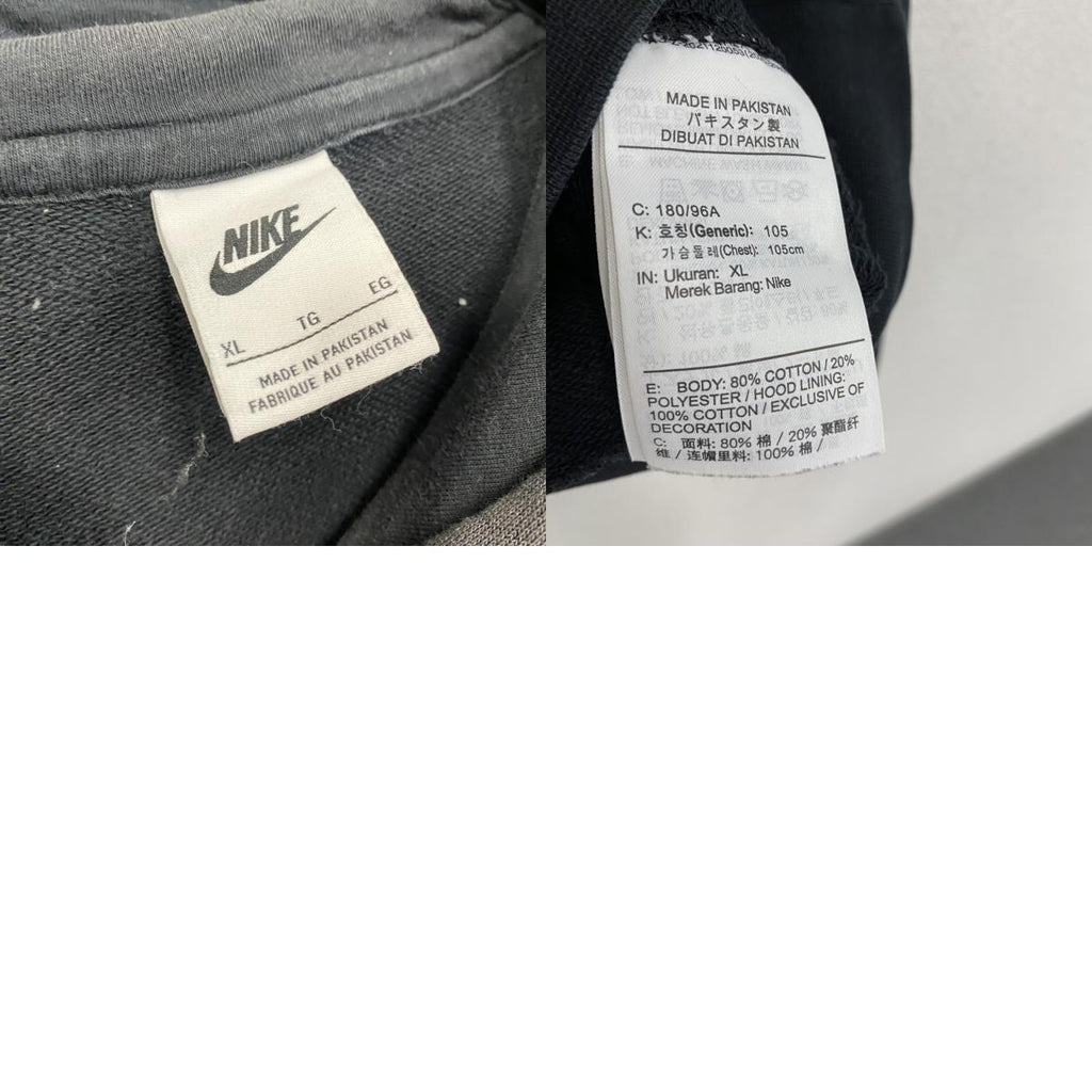 NIKE　ナイキ　スウェットパーカー/フーディー　スウッシュ　フェード　黒　ブラック　XLサイズ
