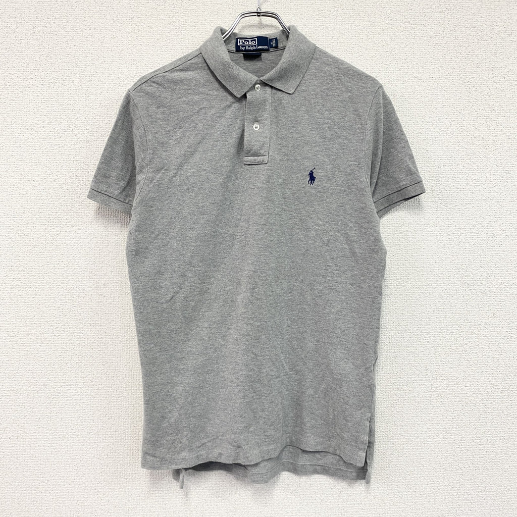 POLO by Ralph Lauren　ポロバイラルフローレン　半袖ポロシャツ　刺繡ロゴ　グレー　Mサイズ　
