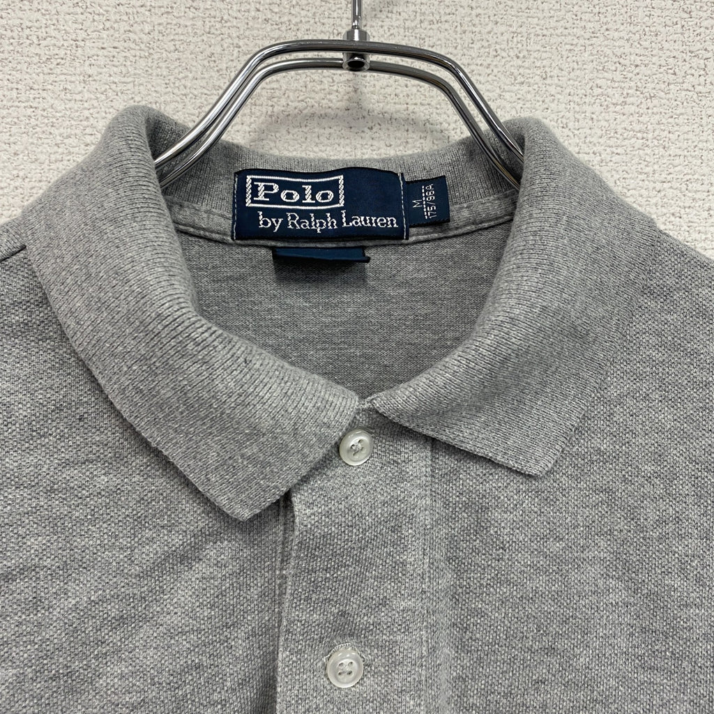 POLO by Ralph Lauren　ポロバイラルフローレン　半袖ポロシャツ　刺繡ロゴ　グレー　Mサイズ　