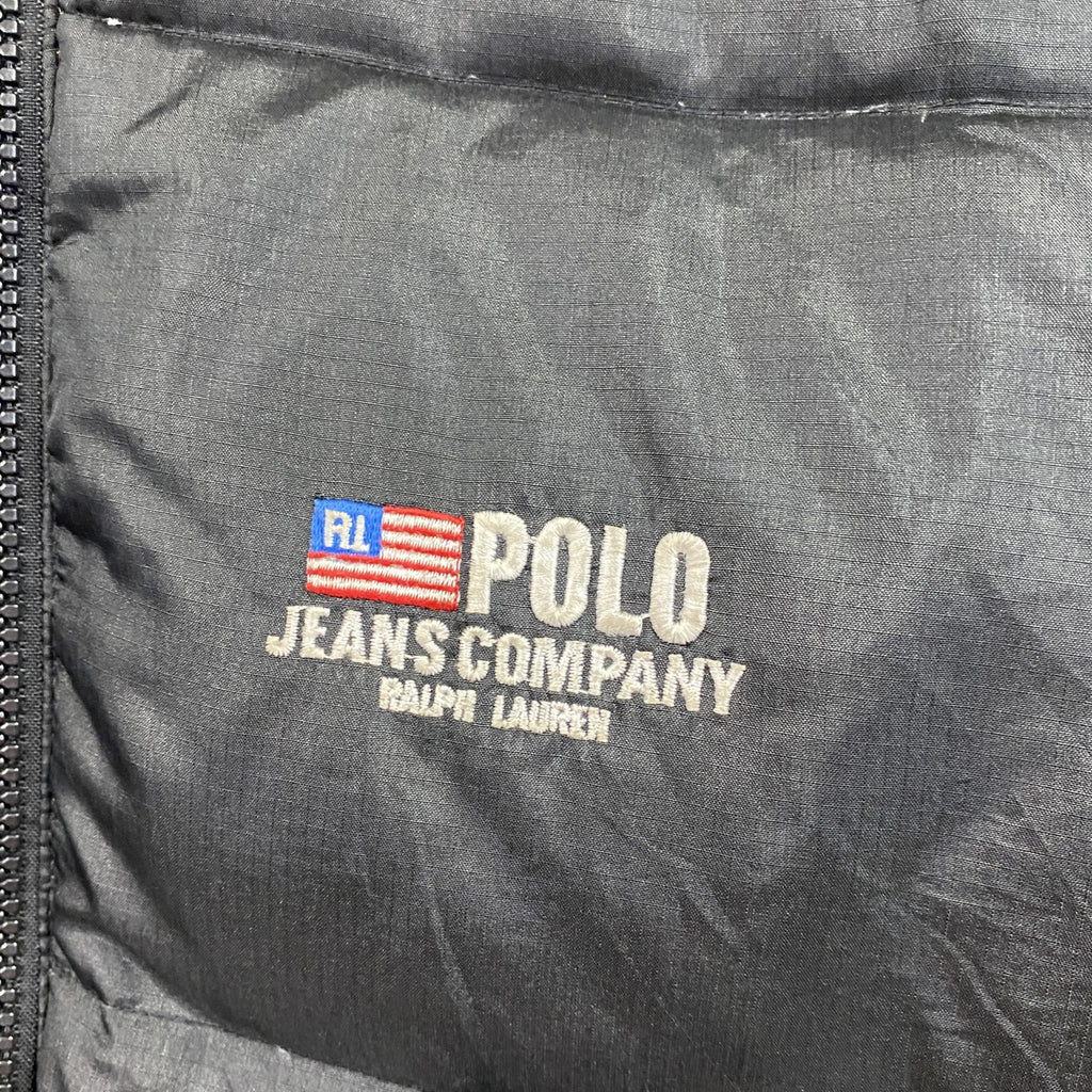 POLO JEANS　ポロジーンズ　ラルフローレン　ダウンジャケット　ダウン80％　黒　ブラック　Sサイズ
