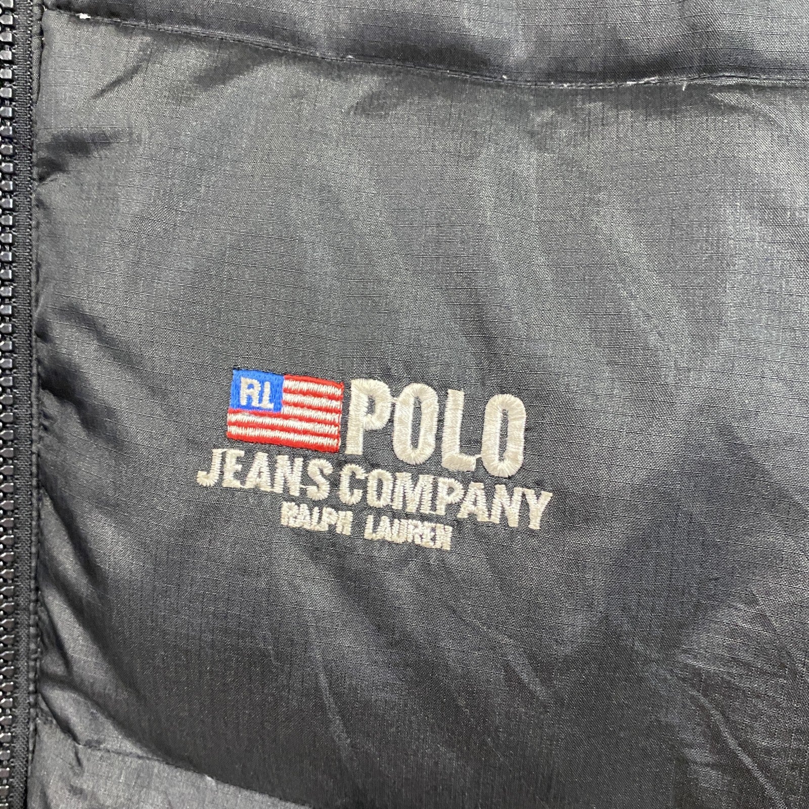 POLO JEANS　ポロジーンズ　ラルフローレン　ダウンジャケット　ダウン80％　黒　ブラック　Sサイズ