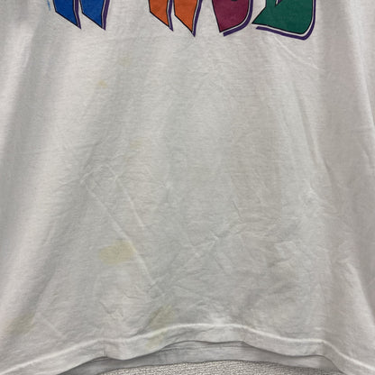90s～　FRUIT OF THE LOOM　フルーツオブザルーム　WWJD　半袖プリントTシャツ　白　ホワイト　XLサイズ