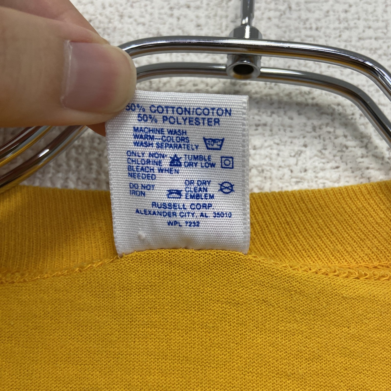 80s　JERZEES　ジャージーズ　半袖プリントTシャツ　ヴィンテージ　　黄色　イエロー　XXLサイズ