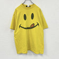 90s～　JOE BOXER　半袖Tシャツ　スマイル　ニコちゃん　ヴィンテージ　黄色　イエロー　ワンサイズ