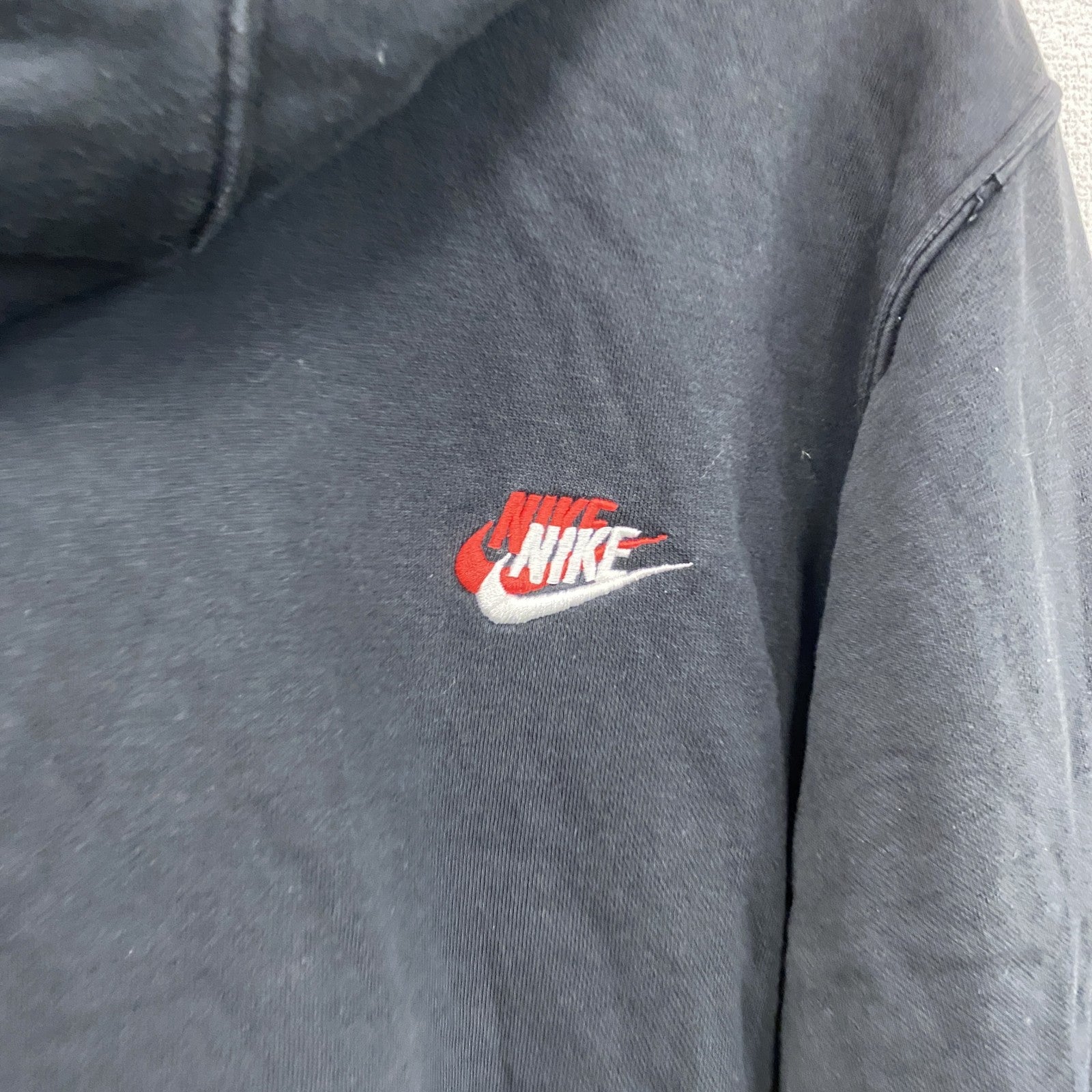 NIKE　ナイキ　スウェットパーカー/フーディー　スウッシュ　フェード　黒　ブラック　XLサイズ