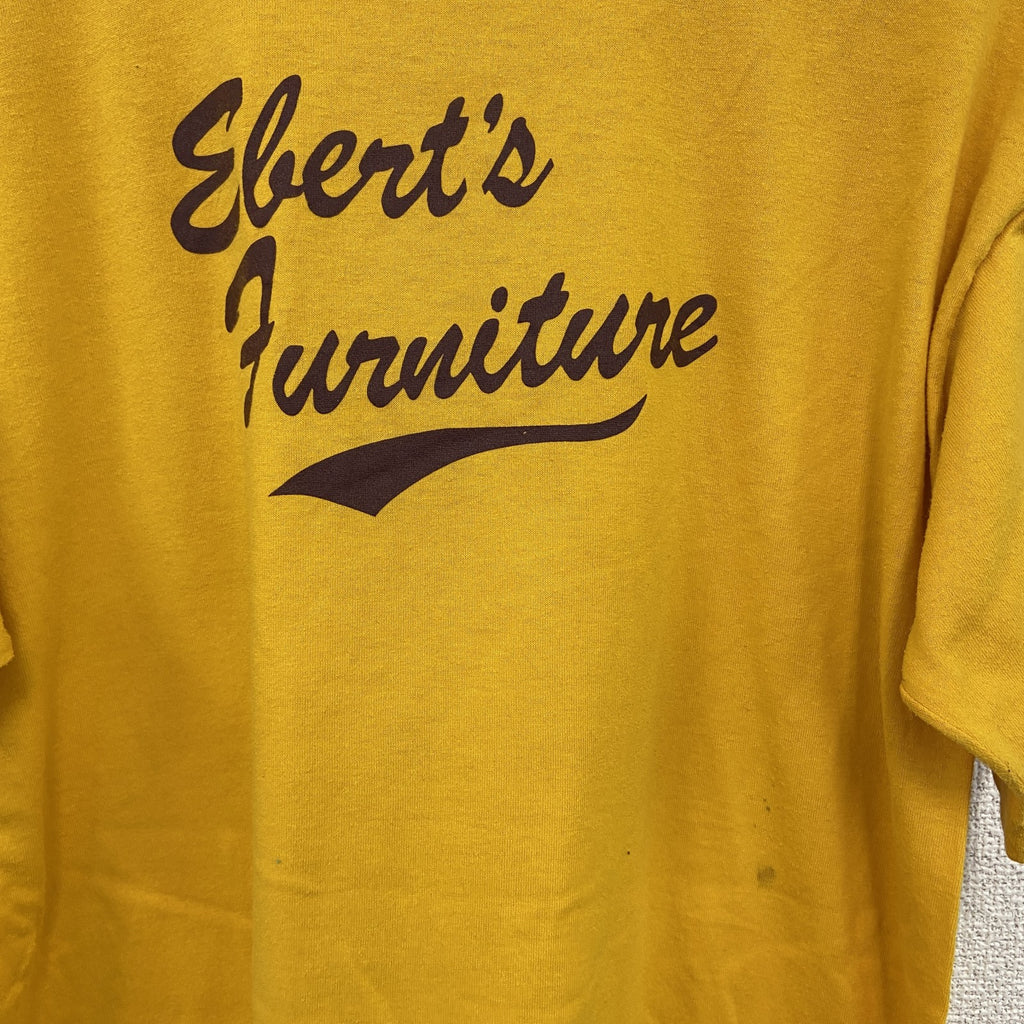 80s　JERZEES　ジャージーズ　半袖プリントTシャツ　ヴィンテージ　　黄色　イエロー　XXLサイズ