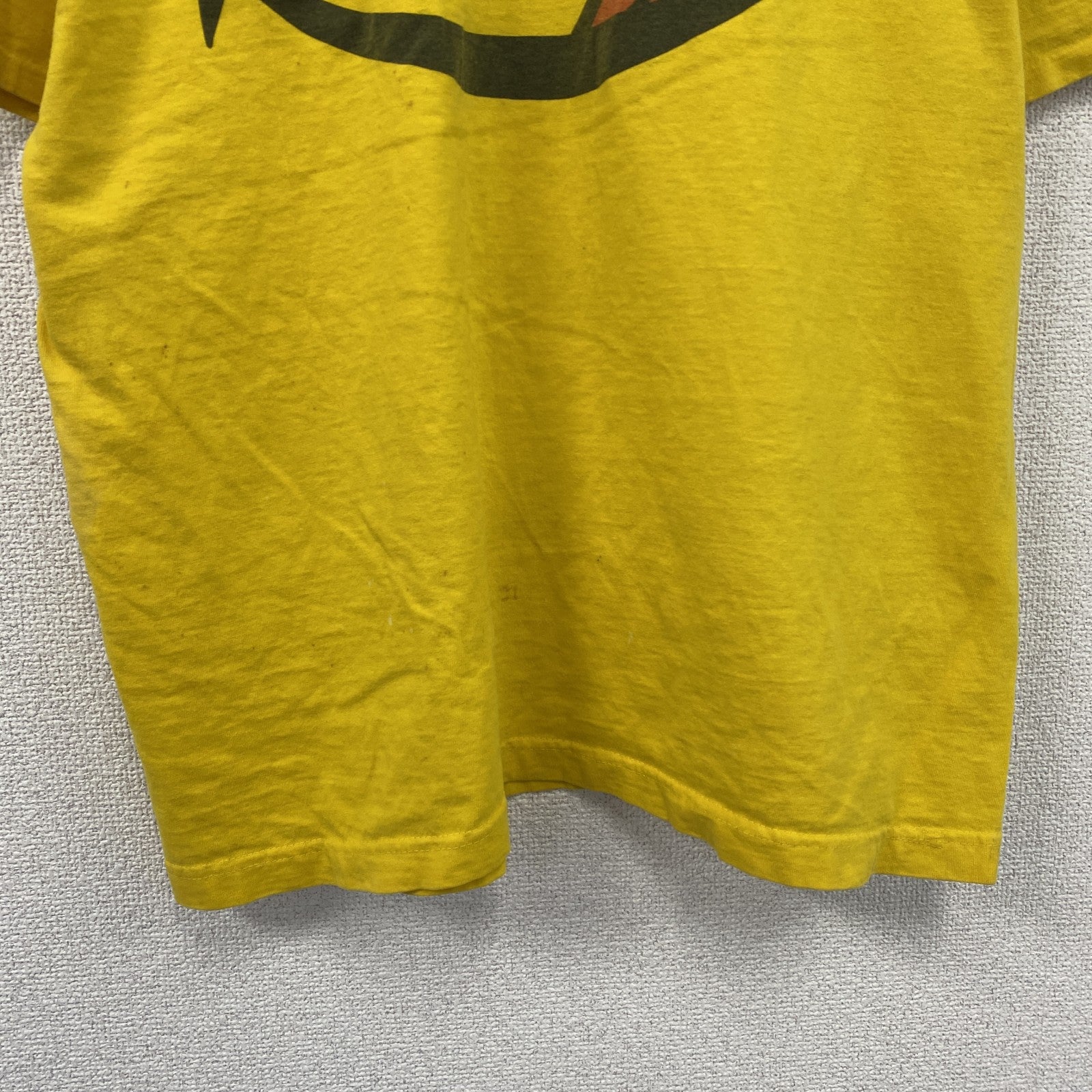 90s～　JOE BOXER　半袖Tシャツ　スマイル　ニコちゃん　ヴィンテージ　黄色　イエロー　ワンサイズ