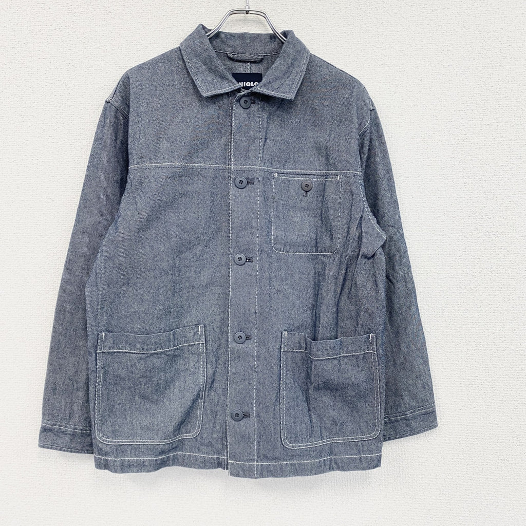 ～00s　OLD UNIQLO　オールドユニクロ　デニムトラッカージャケット　3つポケット　インディゴ　Mサイズ