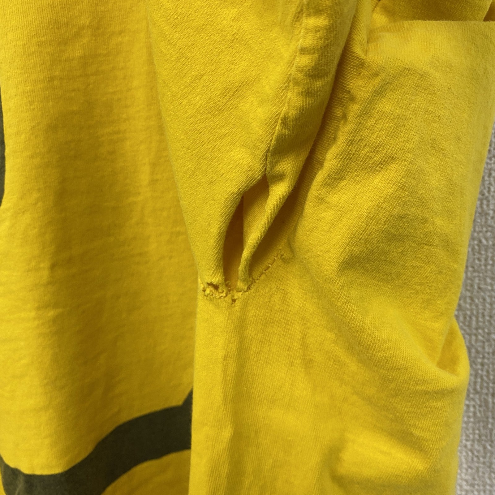 90s～　JOE BOXER　半袖Tシャツ　スマイル　ニコちゃん　ヴィンテージ　黄色　イエロー　ワンサイズ