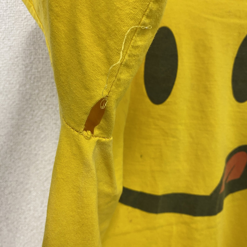 90s～　JOE BOXER　半袖Tシャツ　スマイル　ニコちゃん　ヴィンテージ　黄色　イエロー　ワンサイズ