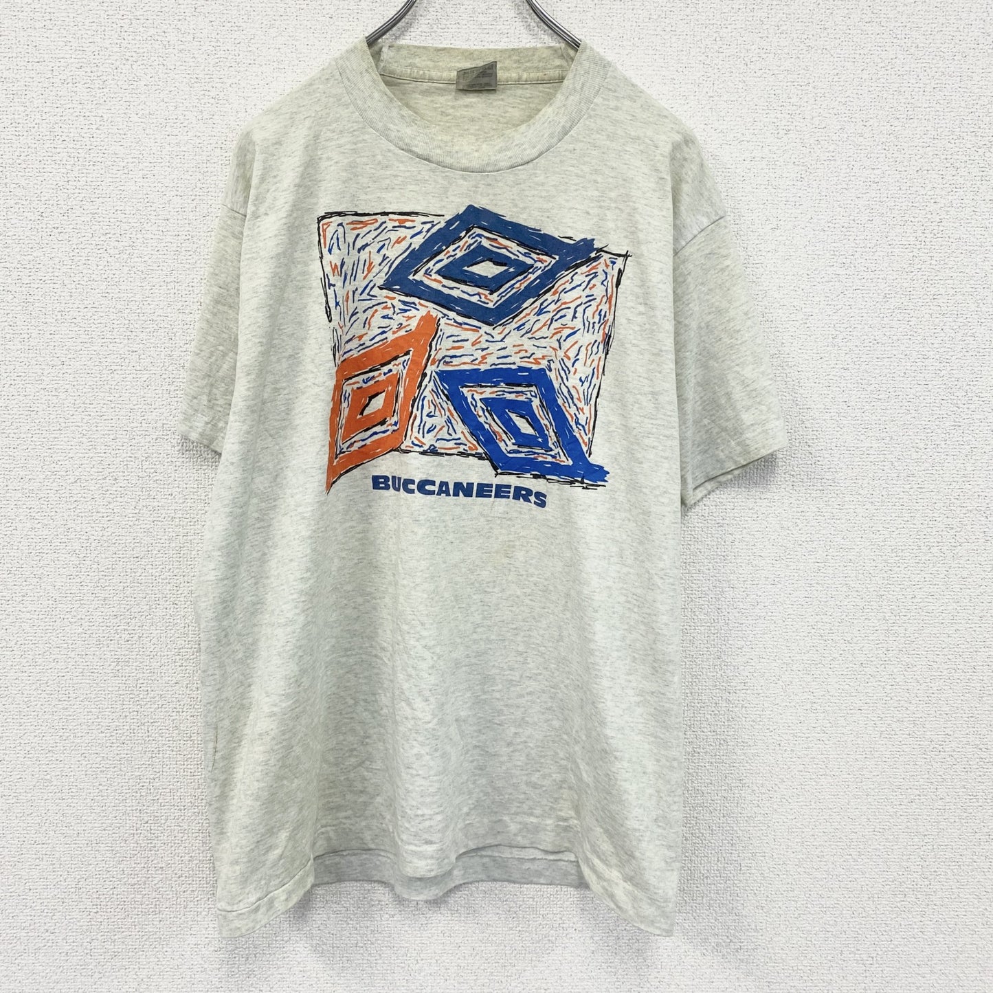 ～90s　FRUIT OF THE LOOM　半袖プリントTシャツ　UMBRO　アンブロ　霜降りグレー　Lサイズ