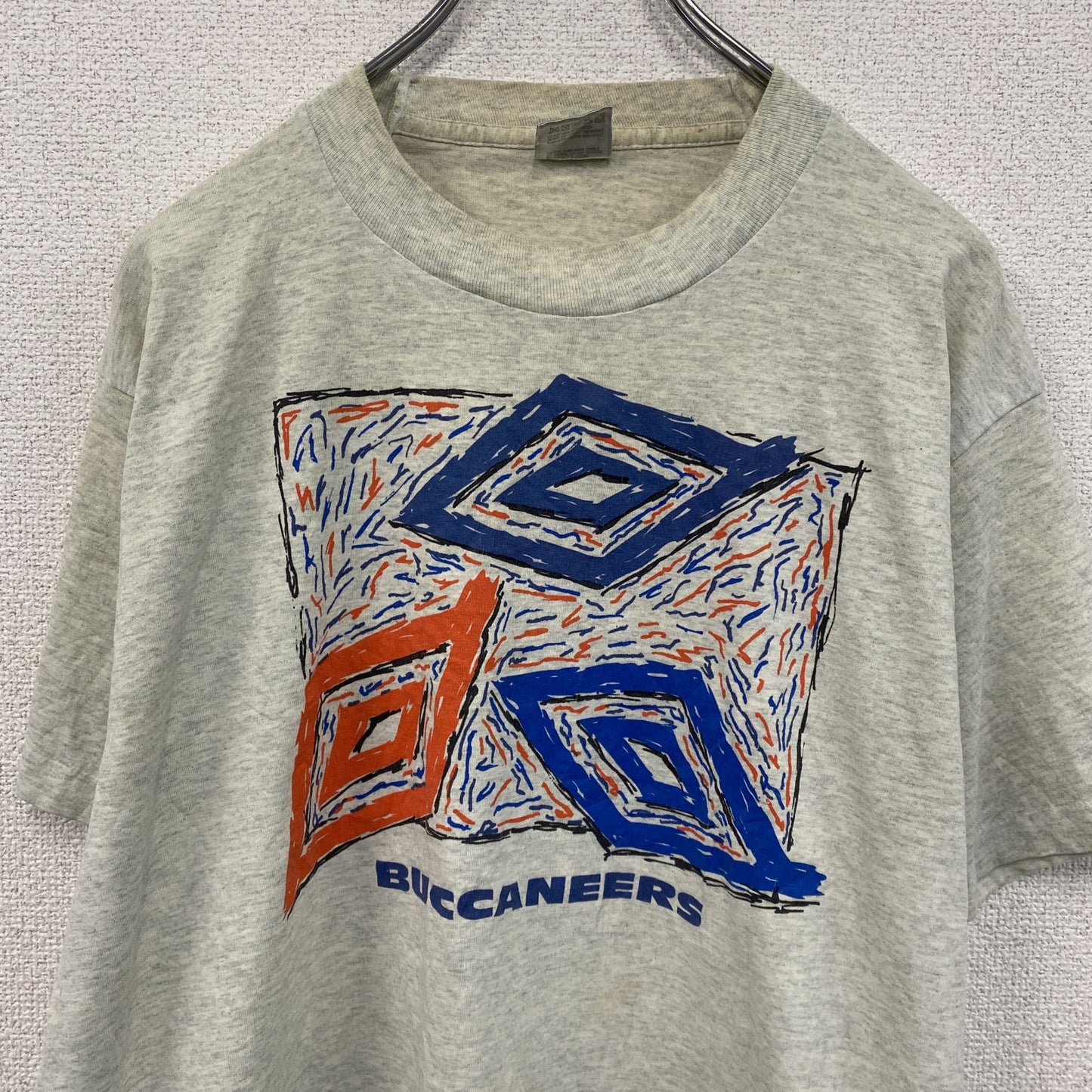 ～90s　FRUIT OF THE LOOM　半袖プリントTシャツ　UMBRO　アンブロ　霜降りグレー　Lサイズ