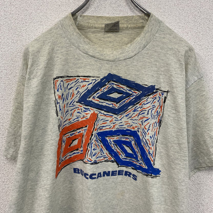 ～90s　FRUIT OF THE LOOM　半袖プリントTシャツ　UMBRO　アンブロ　霜降りグレー　Lサイズ