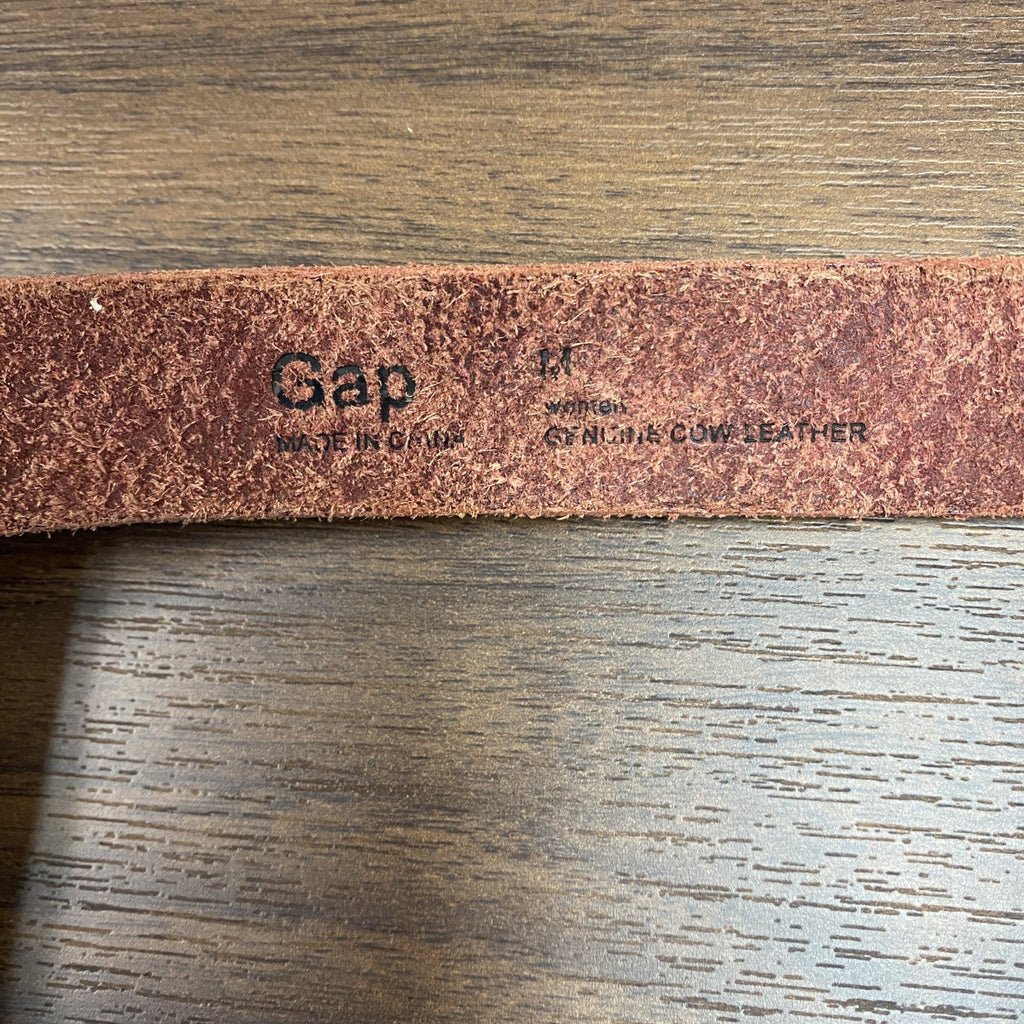 GAP　ギャップ　レザーベルト　赤　レッド　Mサイズ