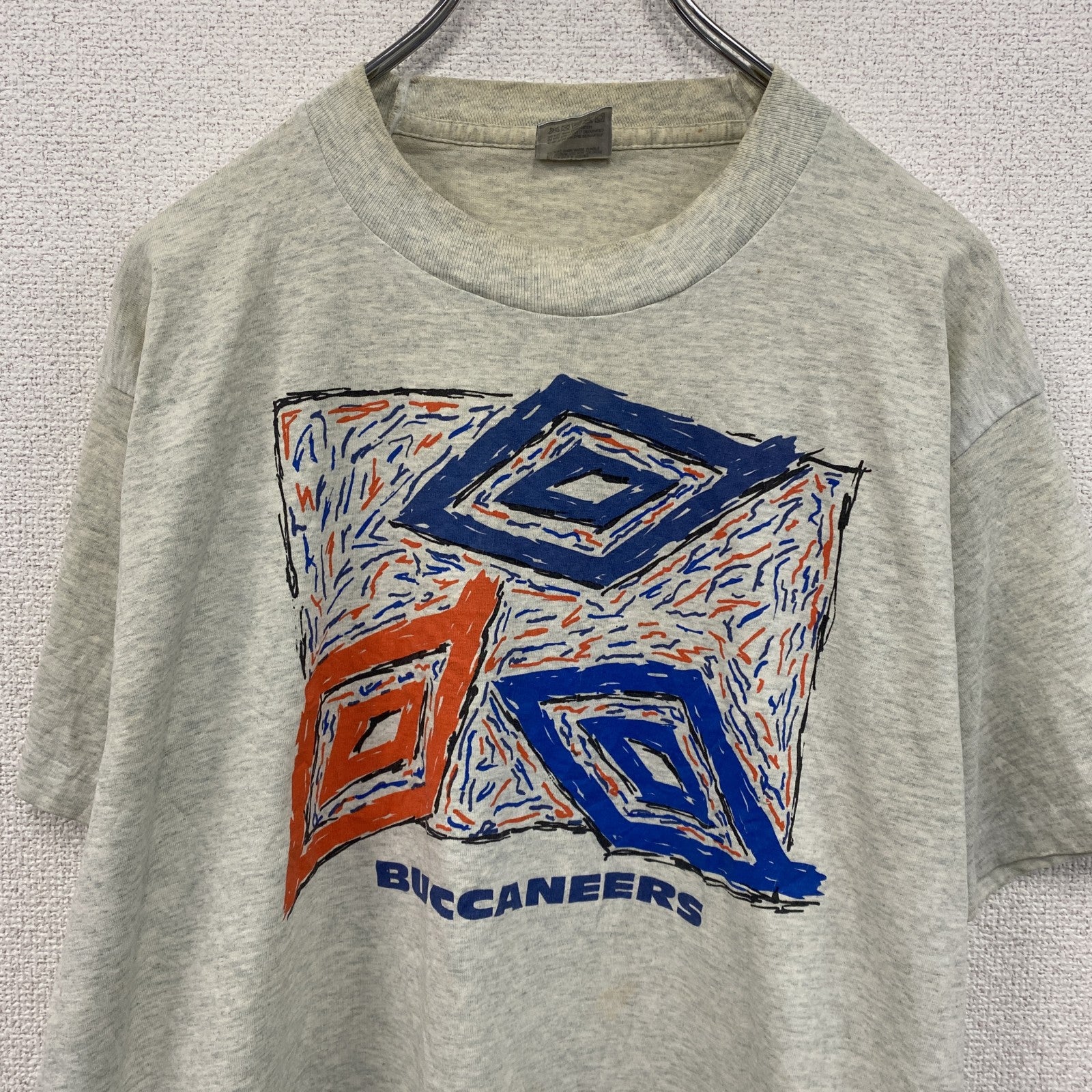 ～90s　FRUIT OF THE LOOM　半袖プリントTシャツ　UMBRO　アンブロ　霜降りグレー　Lサイズ