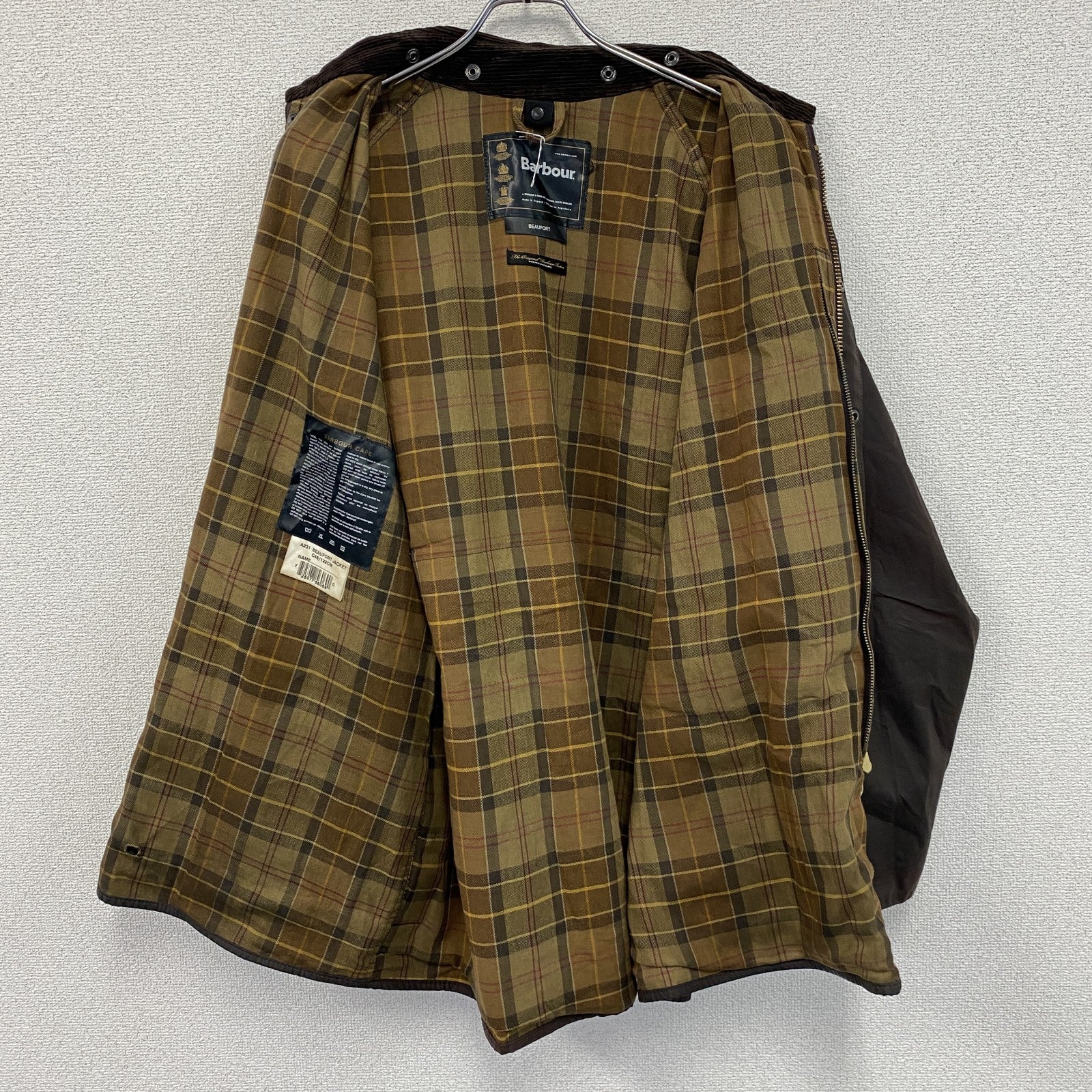 Barbour　バブアー　BEAUFORT　ビューフォート　オイルドコート　オイルドジャケット　焦げ茶　C48サイズ