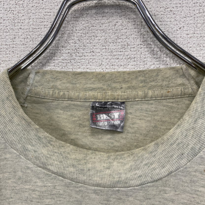 ～90s　FRUIT OF THE LOOM　半袖プリントTシャツ　UMBRO　アンブロ　霜降りグレー　Lサイズ