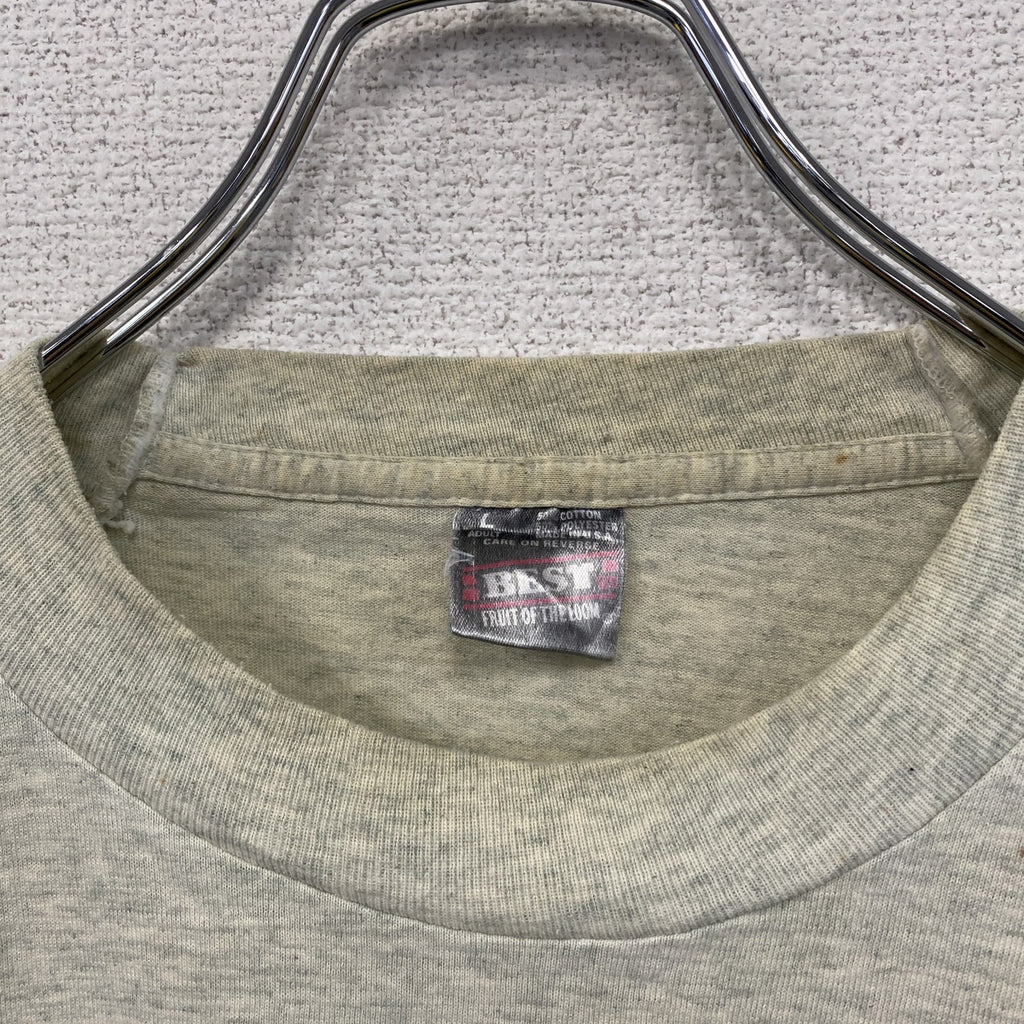 ～90s　FRUIT OF THE LOOM　半袖プリントTシャツ　UMBRO　アンブロ　霜降りグレー　Lサイズ