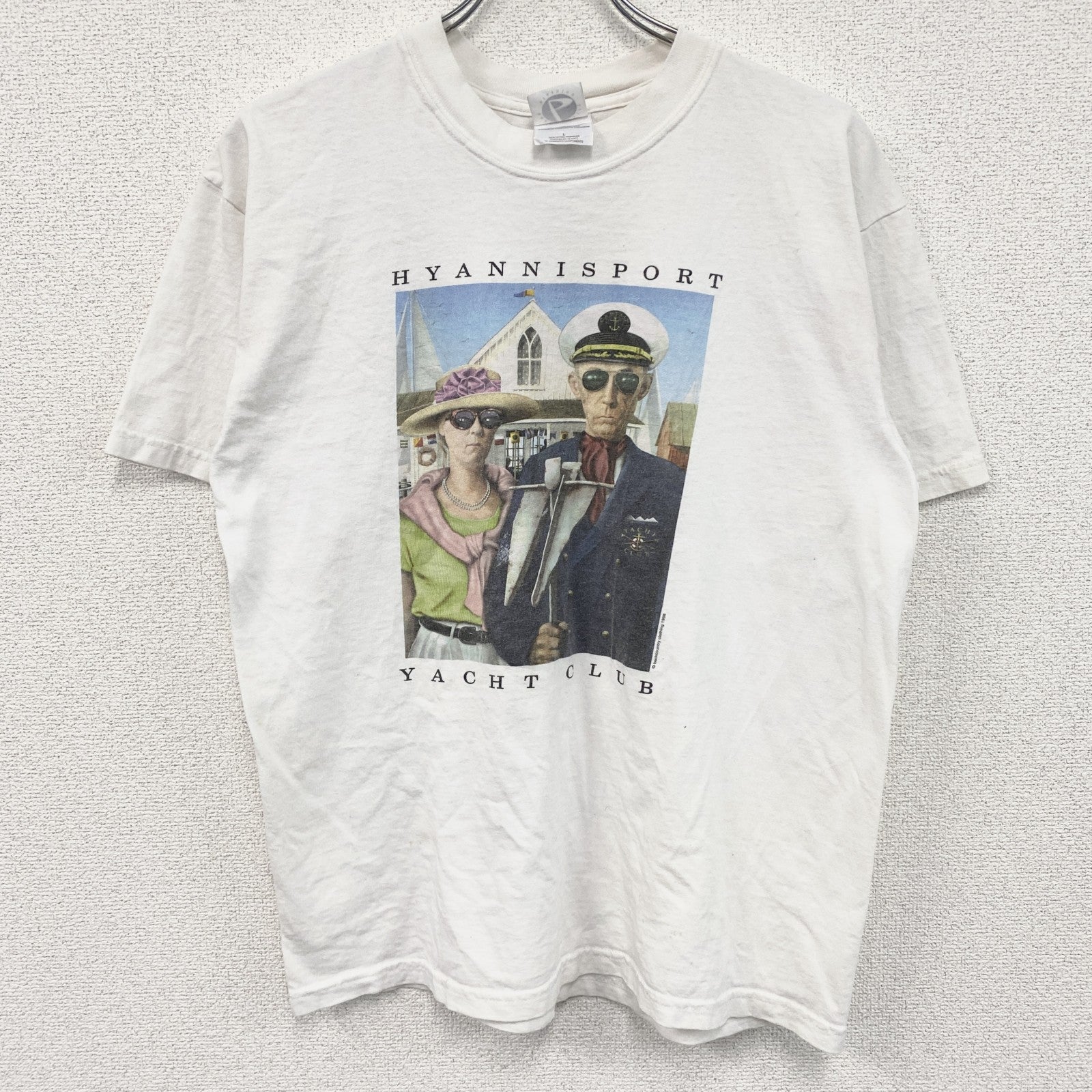 00s　backcountry clothing　半袖プリントTシャツ　ヴィンテージ　白　ホワイト　Lサイズ