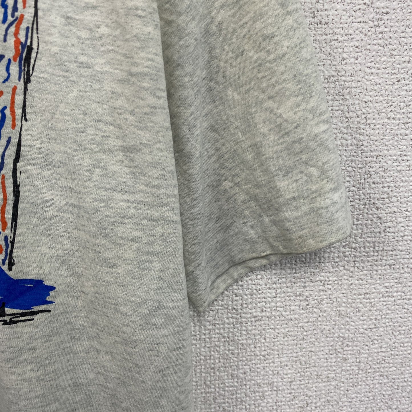 ～90s　FRUIT OF THE LOOM　半袖プリントTシャツ　UMBRO　アンブロ　霜降りグレー　Lサイズ