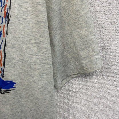 ～90s　FRUIT OF THE LOOM　半袖プリントTシャツ　UMBRO　アンブロ　霜降りグレー　Lサイズ