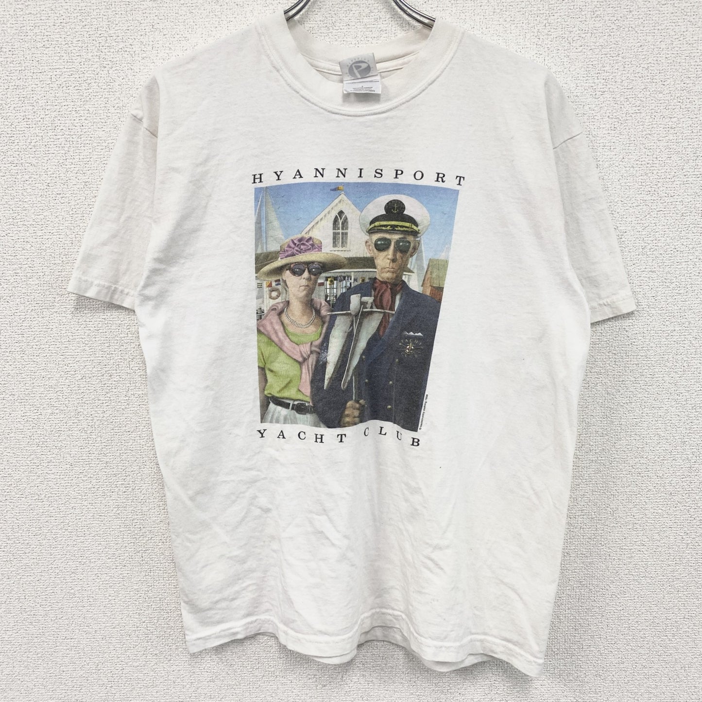 00s　backcountry clothing　半袖プリントTシャツ　ヴィンテージ　白　ホワイト　Lサイズ