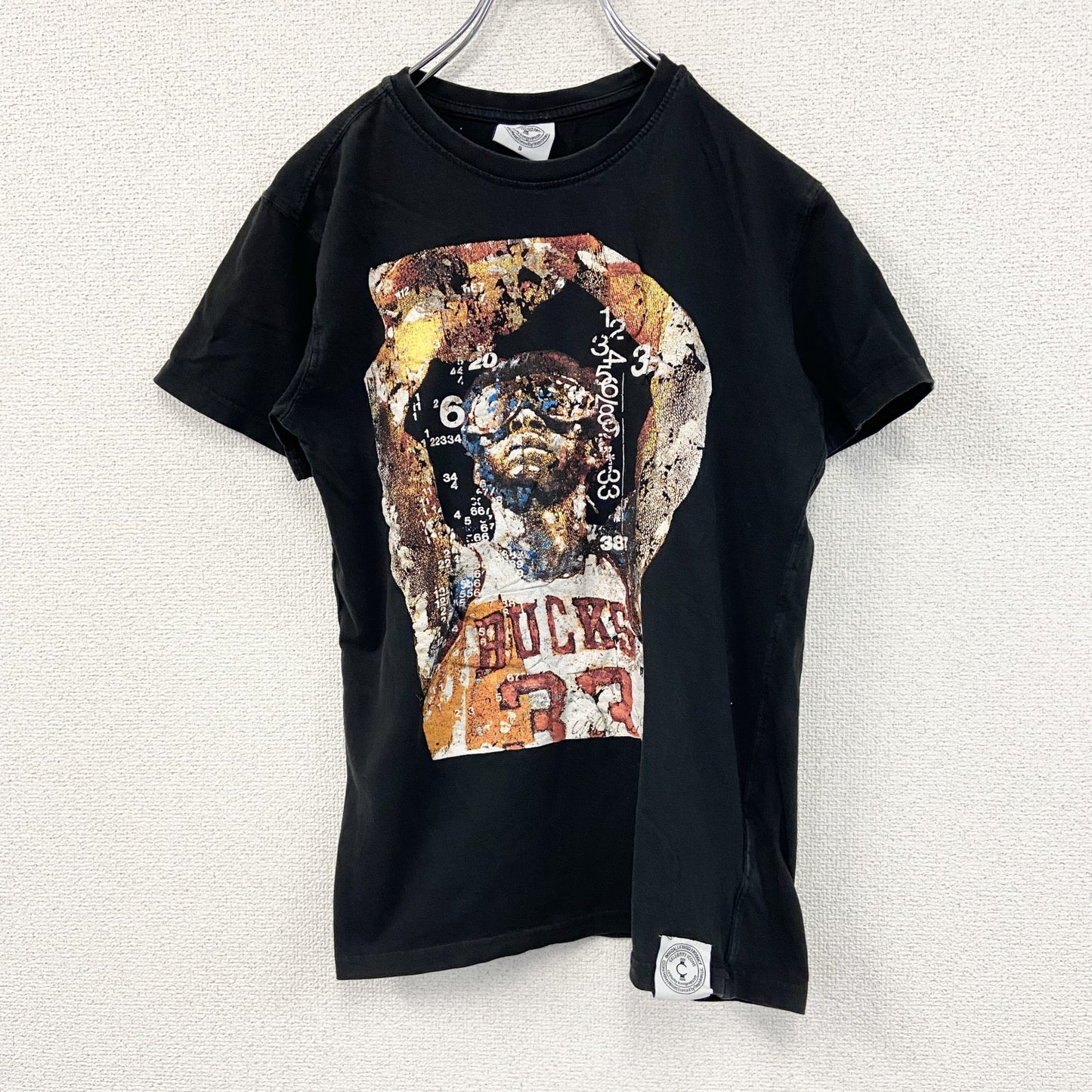 SID MARURER　半袖プリントTシャツ　 basketball　バスケットボール　黒　ブラック　Sサイズ
