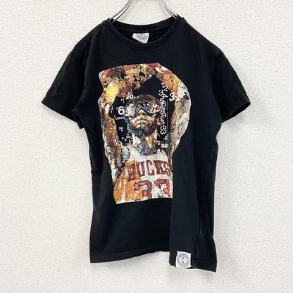 SID MARURER　半袖プリントTシャツ　 basketball　バスケットボール　黒　ブラック　Sサイズ