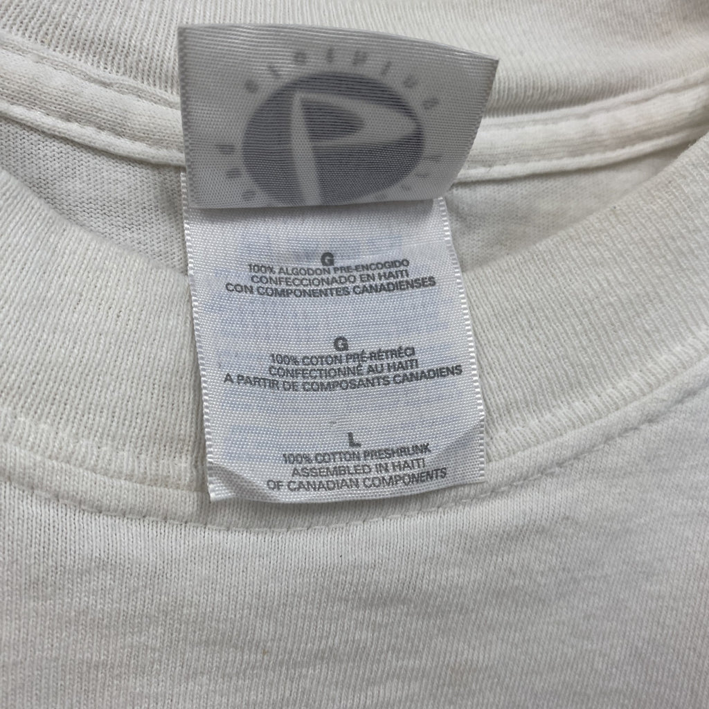 00s　backcountry clothing　半袖プリントTシャツ　ヴィンテージ　白　ホワイト　Lサイズ