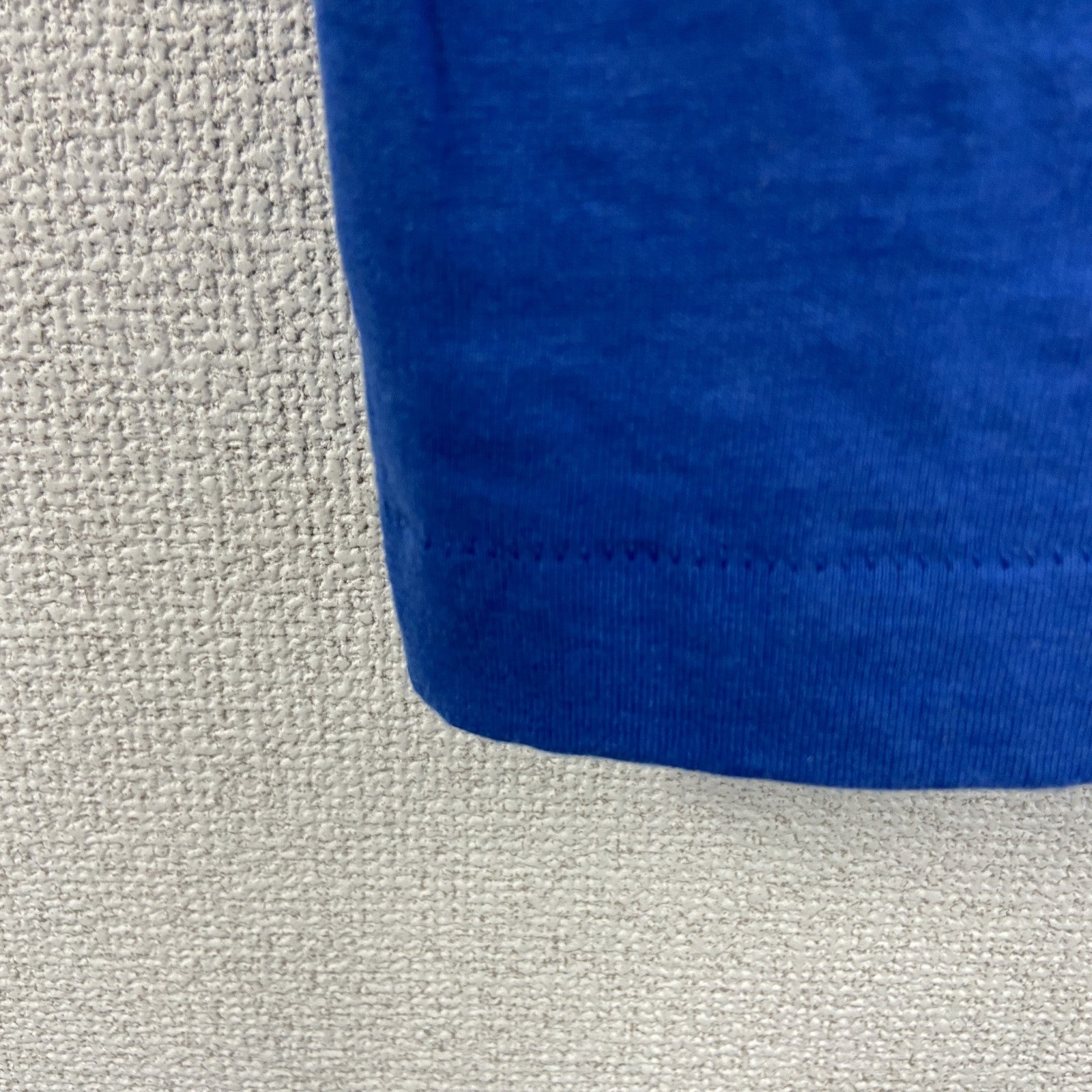 80s～　半袖プリントTシャツ　ヴィンテージ　シングルステッチ　青