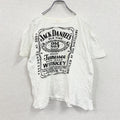 Jack Daniel's　ジャックダニエル　半袖Tシャツ　テネシー・ウイスキー　シングルステッチ　白　ホワイト　