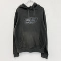 55DSL　フィフティーファイブディーエスエル　スウェットパーカー/フーディー　フェード　黒　ブラック　XLサイズ　