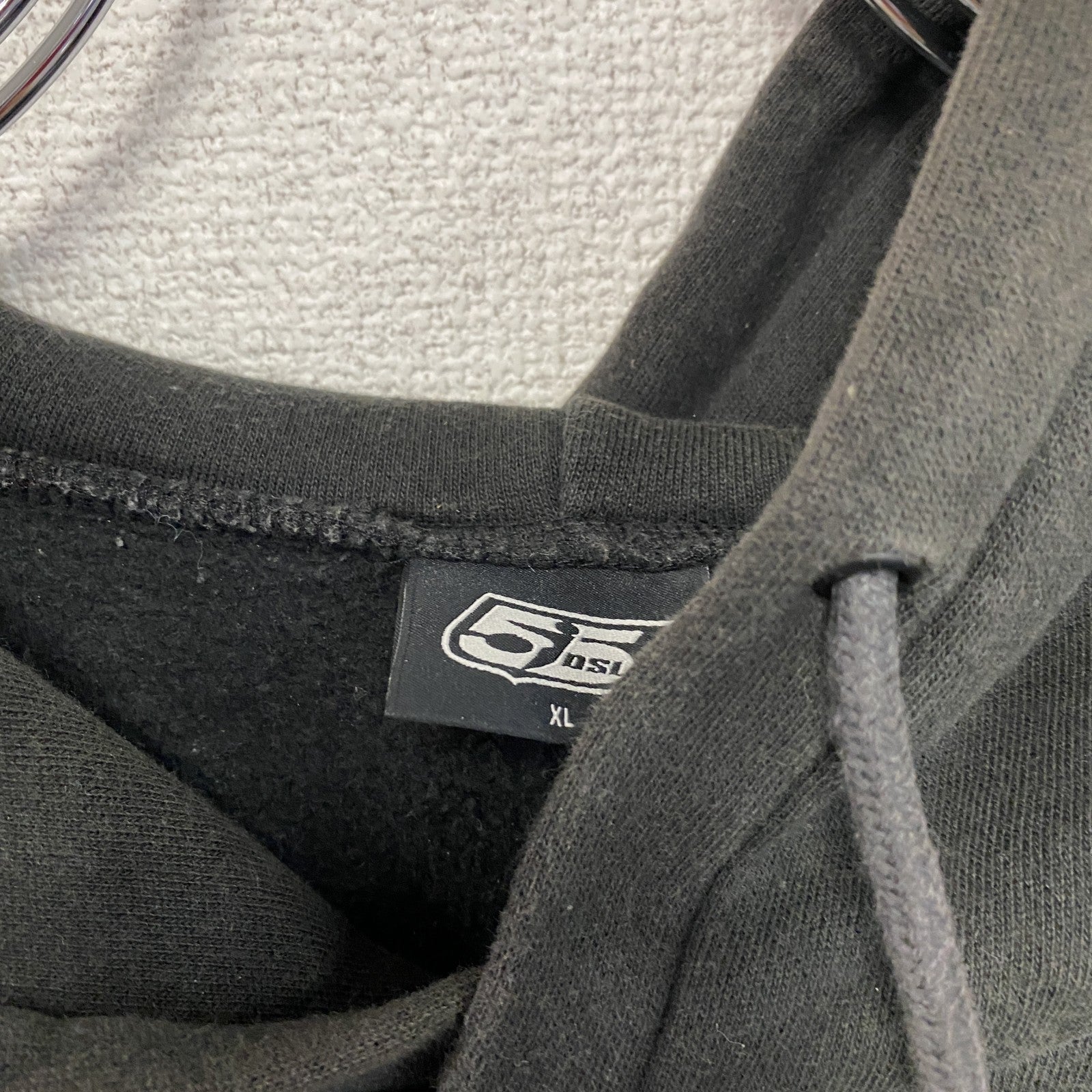 55DSL　フィフティーファイブディーエスエル　スウェットパーカー/フーディー　フェード　黒　ブラック　XLサイズ　