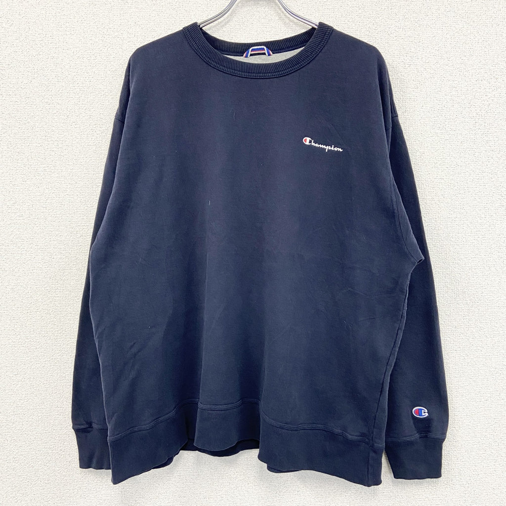 champion　チャンピオン　スウェット/トレーナー　ロゴ刺繡　紺　ネイビー　2XLサイズ