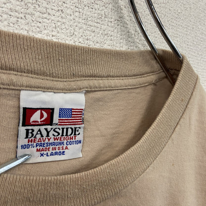 00s　BAYSIDE　ベイサイド　半袖プリントTシャツ　ヴィンテージ　ベージュ　XLサイズ