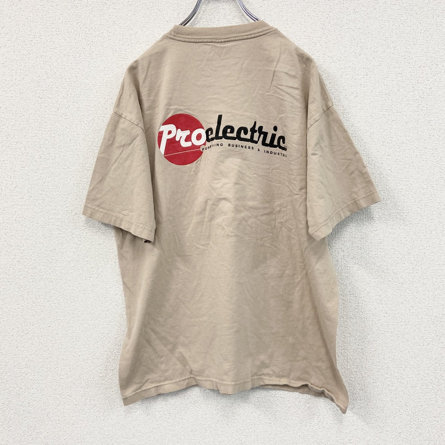 00s　BAYSIDE　ベイサイド　半袖プリントTシャツ　ヴィンテージ　ベージュ　XLサイズ
