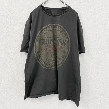 GUINNESS　ギネス　半袖プリントTシャツ　企業T　ダークグレー　3XLサイズ