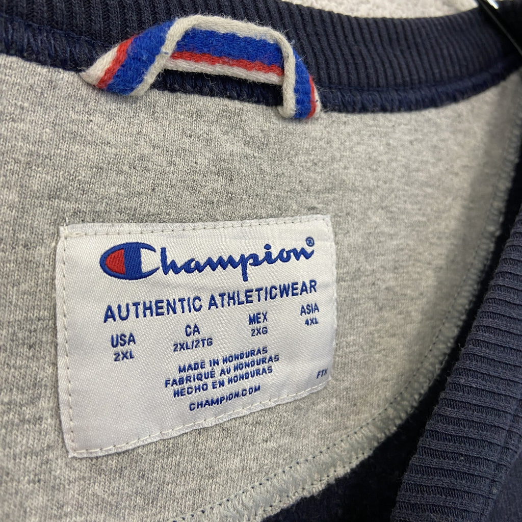 champion　チャンピオン　スウェット/トレーナー　ロゴ刺繡　紺　ネイビー　2XLサイズ