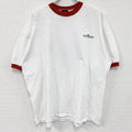 90s　SOFFE’S　半袖プリントリンガーTシャツ　ヴィンテージ　白　ホワイト　2XLサイズ