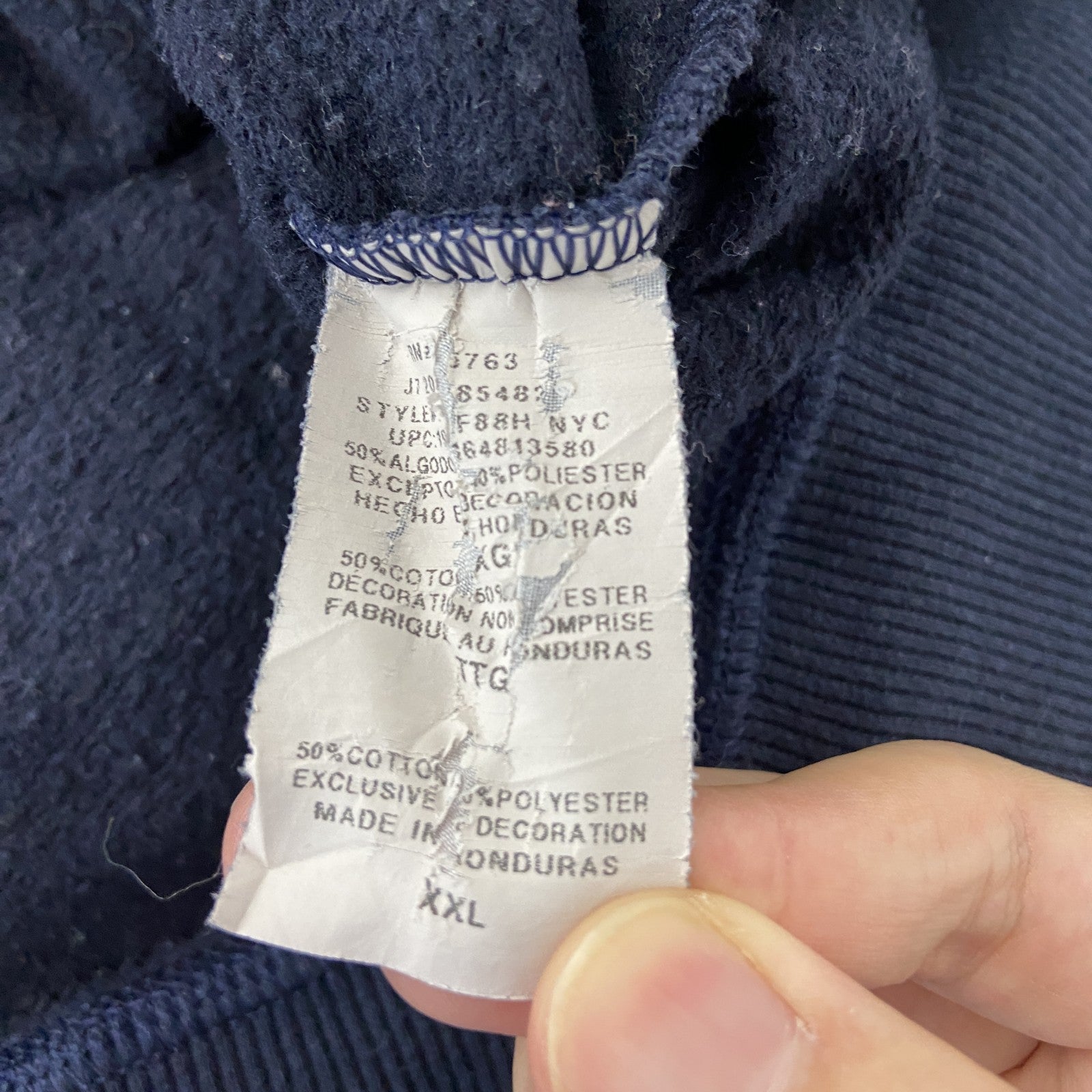 champion　チャンピオン　スウェット/トレーナー　ロゴ刺繡　紺　ネイビー　2XLサイズ