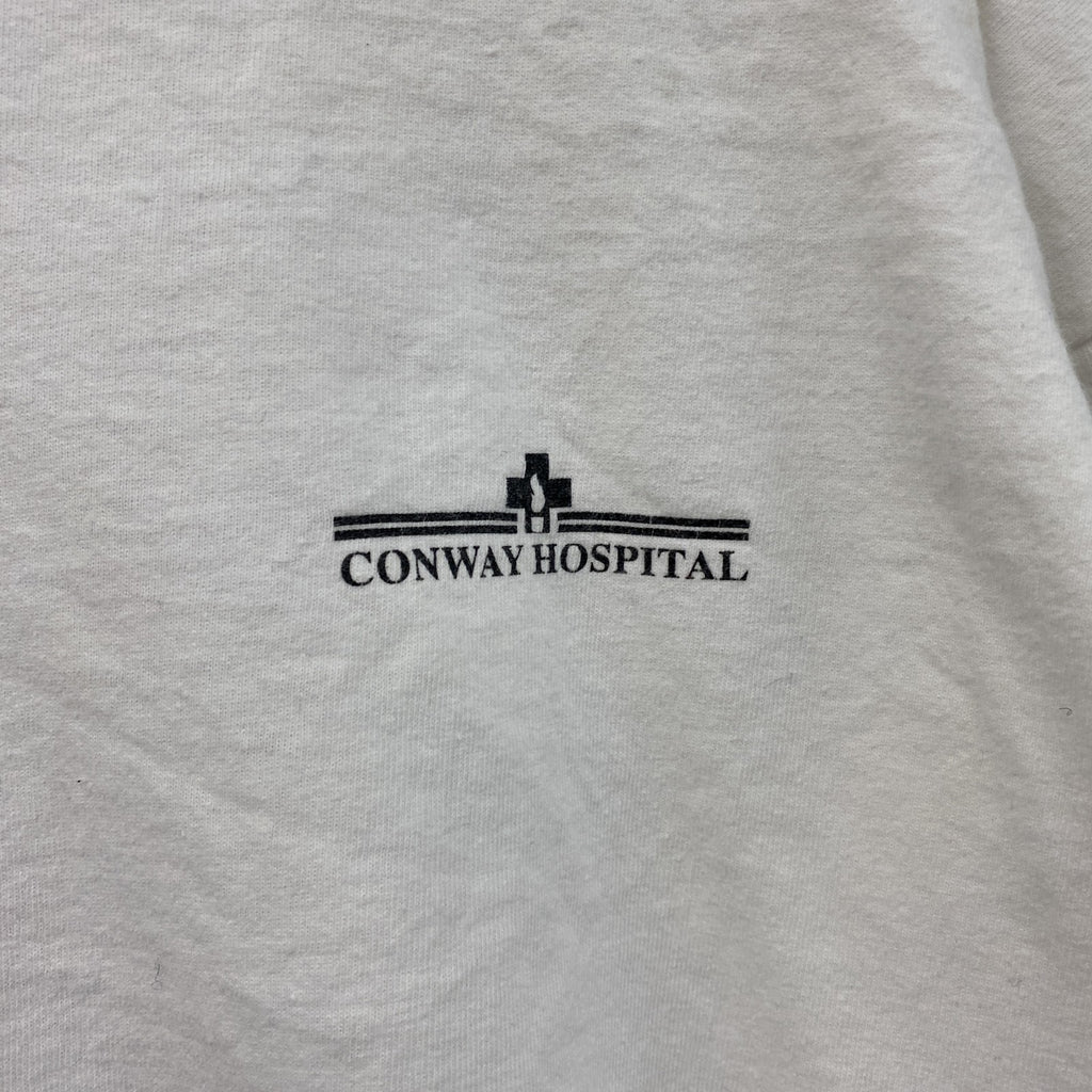 90s　SOFFE’S　半袖プリントリンガーTシャツ　ヴィンテージ　白　ホワイト　2XLサイズ