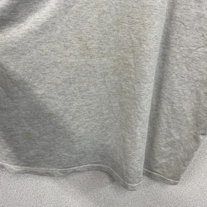 90s　HUMEUR DESIGN　半袖プリントTシャツ　スラッシュパピー　シングルステッチ　クルーネック　霜降りグレー　XLサイズ