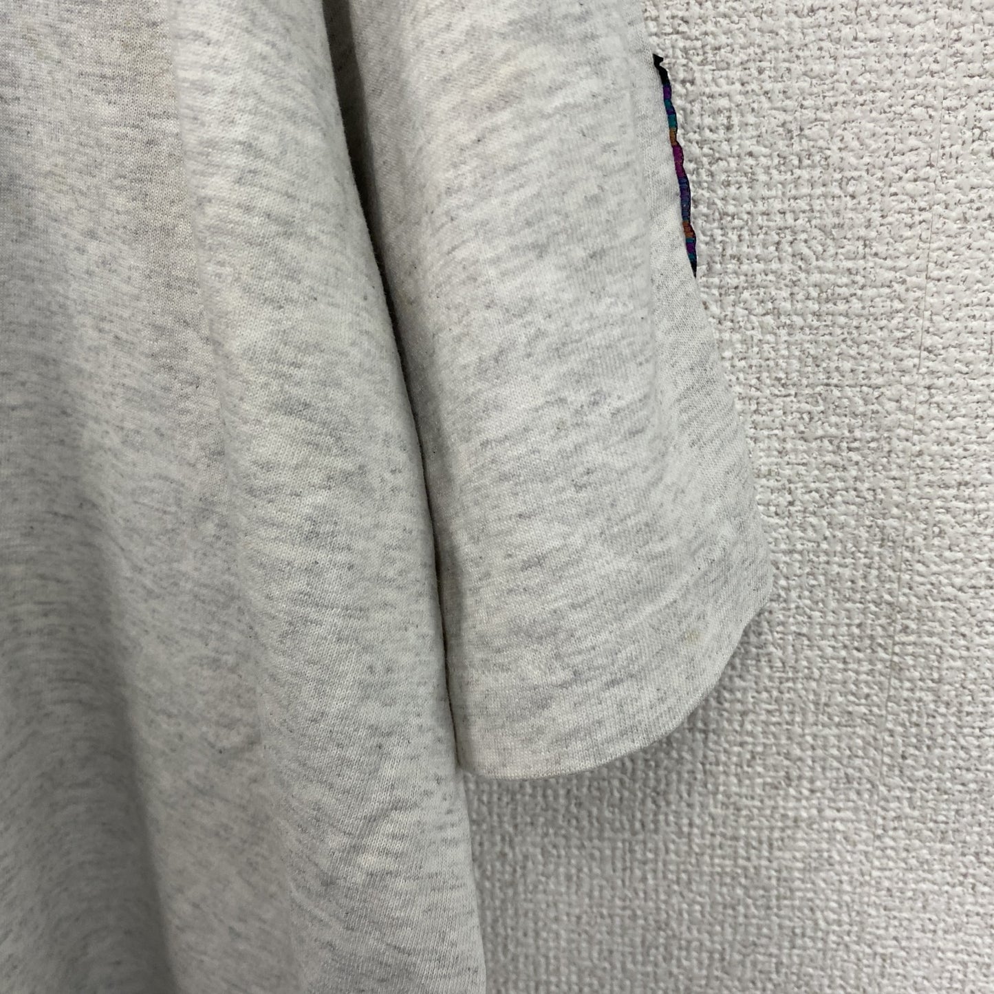 90s　HUMEUR DESIGN　半袖プリントTシャツ　スラッシュパピー　シングルステッチ　クルーネック　霜降りグレー　XLサイズ