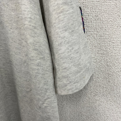 90s　HUMEUR DESIGN　半袖プリントTシャツ　スラッシュパピー　シングルステッチ　クルーネック　霜降りグレー　XLサイズ