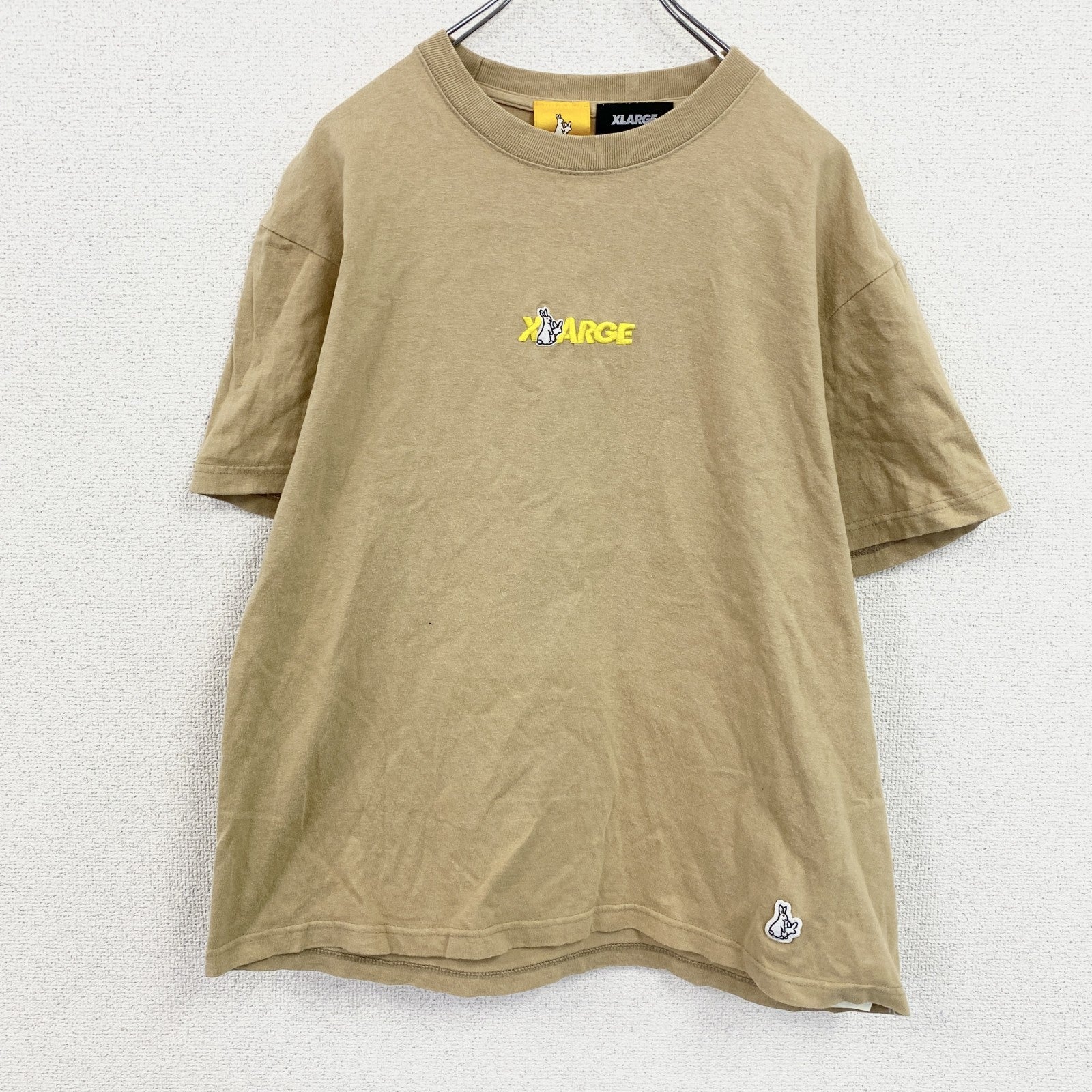 X-LARGE　エクストララージ　FR2　エフアールツー　半袖プリントTシャツ　コラボT　茶色　ブラウン　Mサイズ　