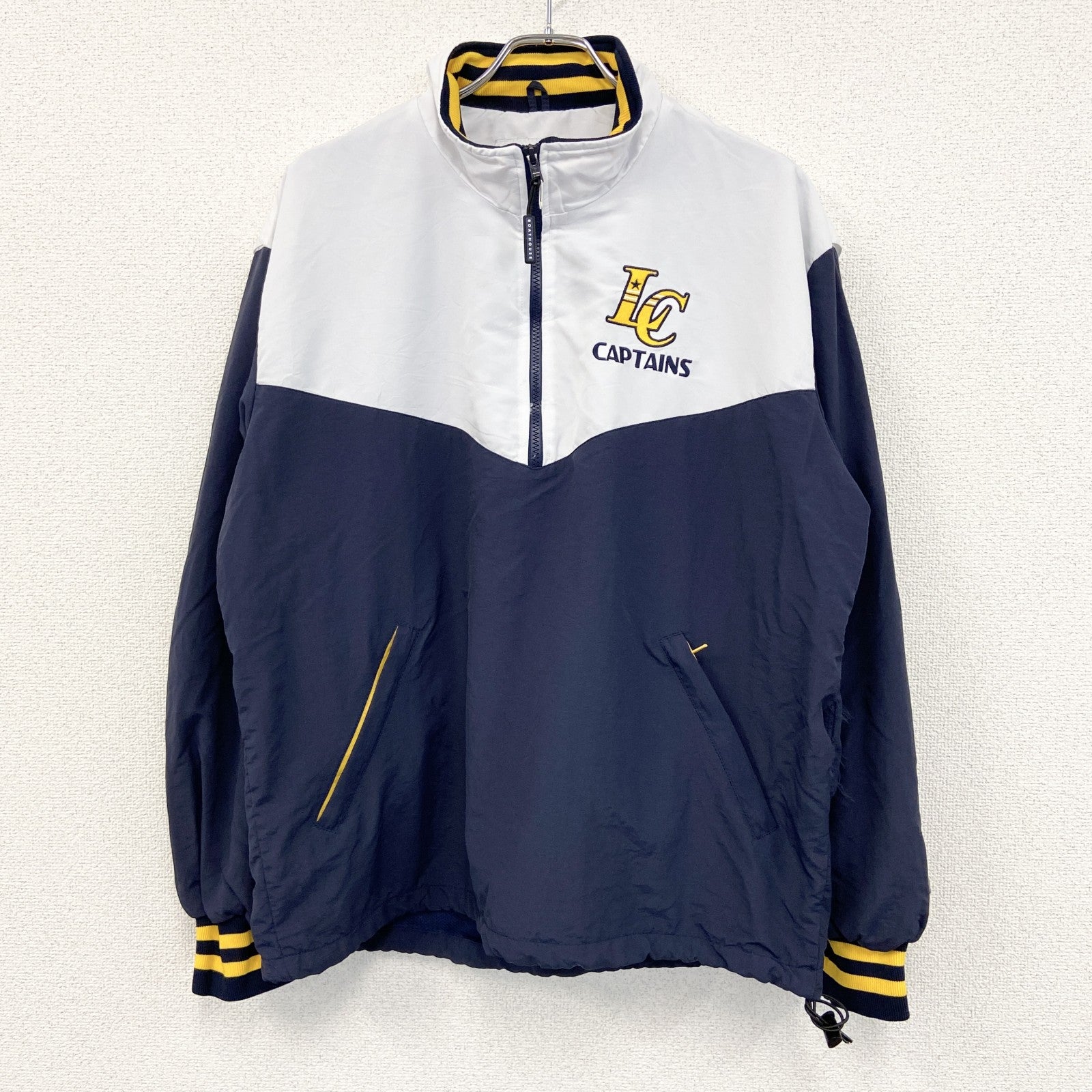 BOATHOUSE　ハーフジップナイロンジャケット　プルオーバー　白　ホワイト　Lサイズ